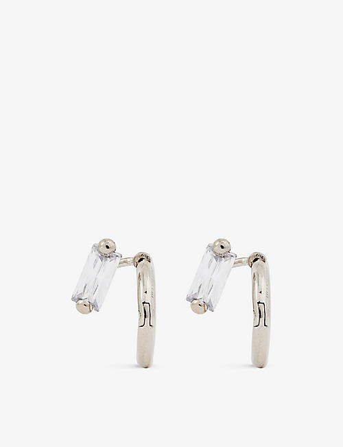ALAN CROCETTI: Hybrid sterling-silver earrings