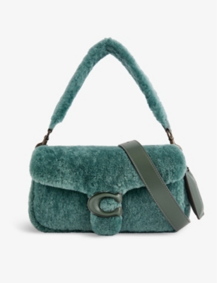 COACH - Pillow Tabby shearling and leather cross-body bag | Selfridges.com