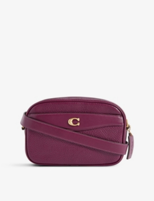 COACH - Logo-embellished leather cross-body camera bag | Selfridges.com