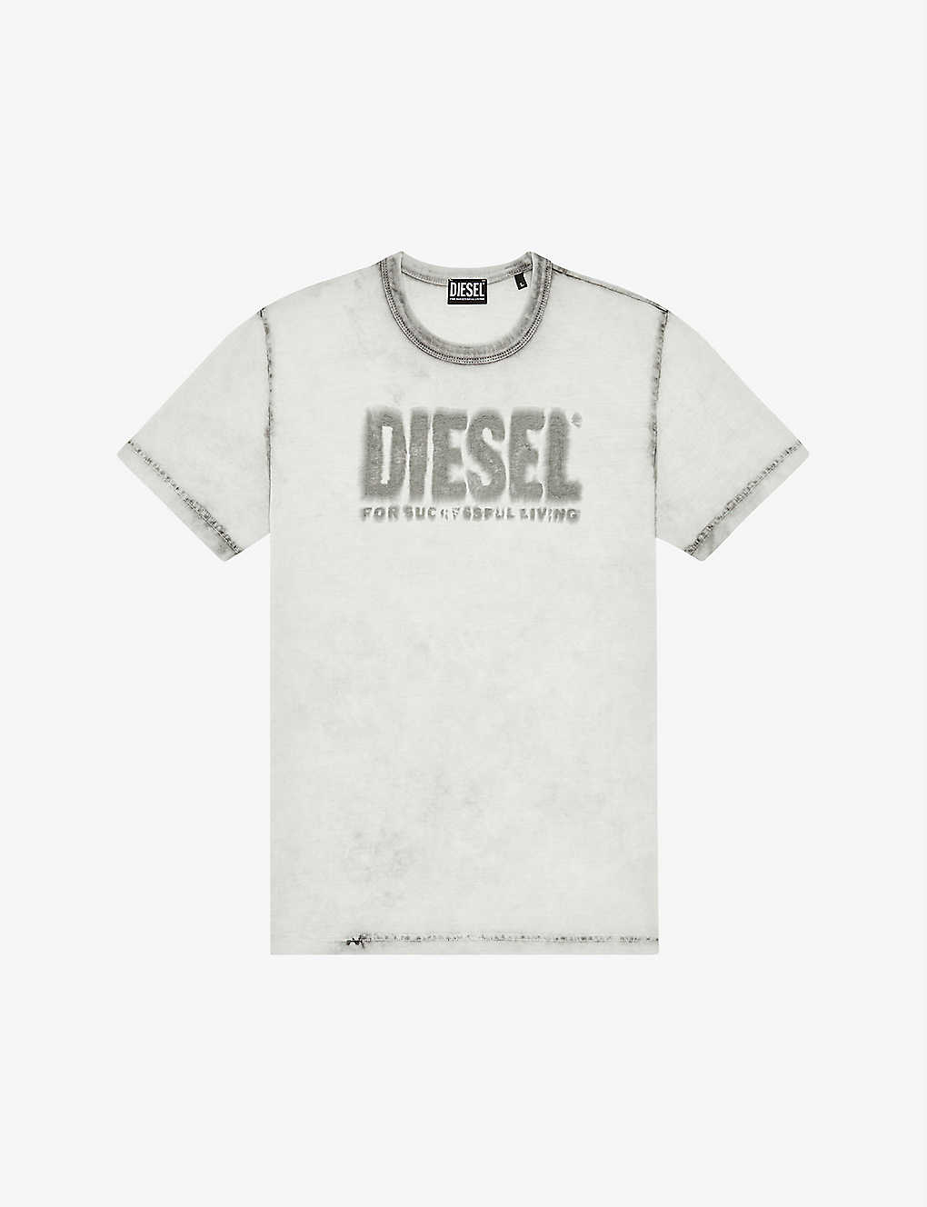 Kejser Rådgiver tyve Diesel T-diegor-e6 Logo-print Cotton-jersey T-shirt In 900 | ModeSens