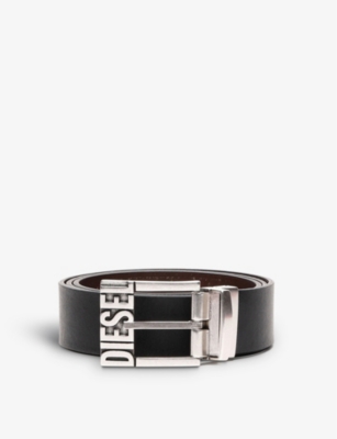 Diesel B-shift Ii Reversible Leather Belt In H1085