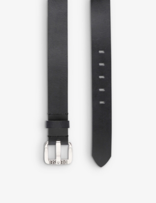 DIESEL: B-Star Ii logo-embossed leather belt