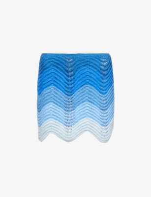 Wave Knit Mini Skirt