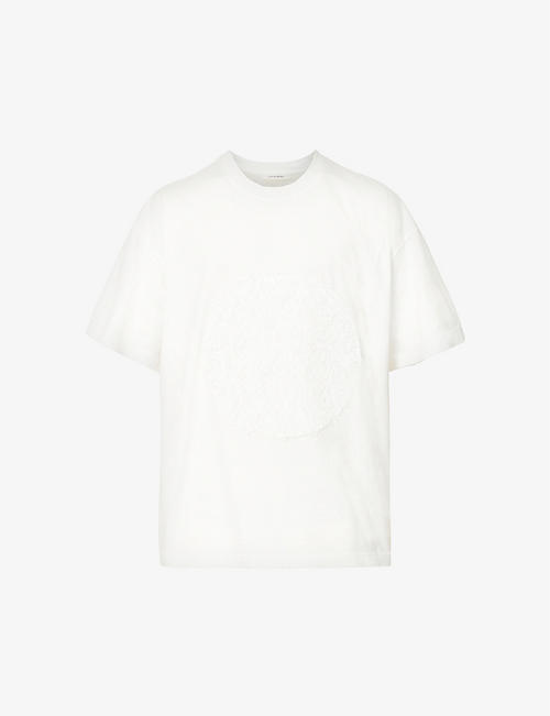 CRAIG GREEN: Fluffy-appliqué boxy-fit cotton-jersey T-shirt
