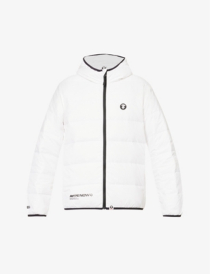 AAPE: Logo-appliqué funnel-neck shell-down jacket