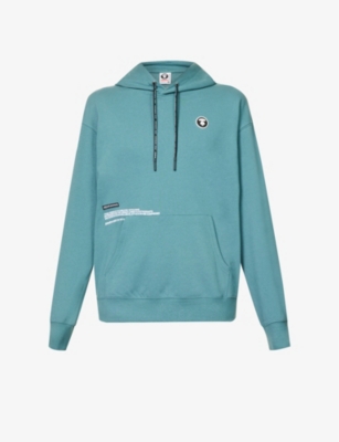 One Badge brand-patch cotton-blend hoody