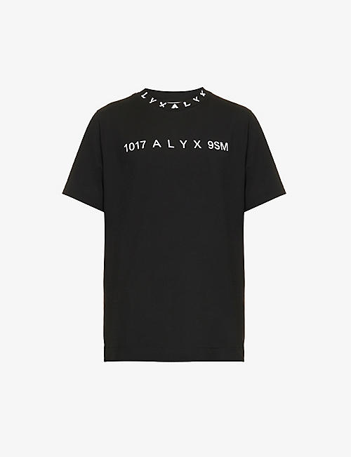 1017 ALYX 9SM: Collar-logo relaxed-fit cotton-jersey T-shirt