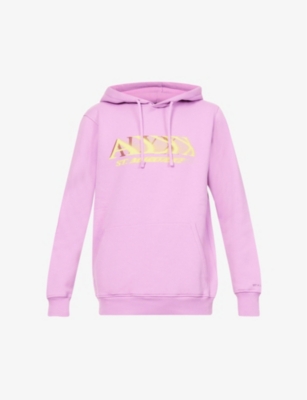 Logo-print relaxed-fit cotton-blend hoody