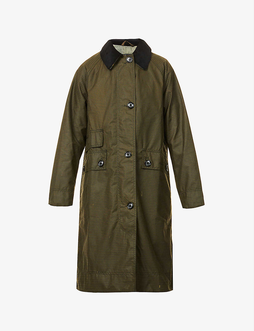 BARBOUR - Checked waxed-cotton jacket | Selfridges.com