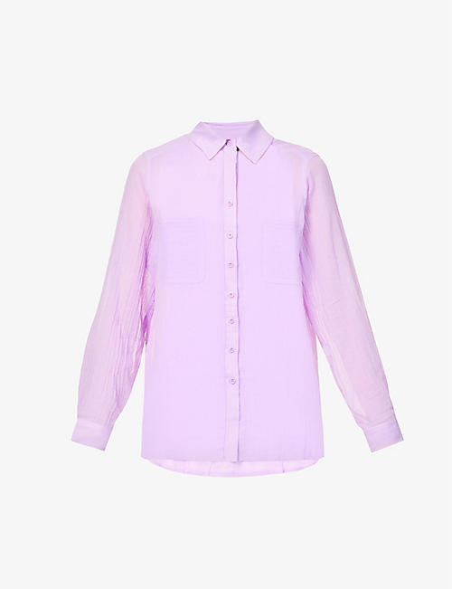 SEAFOLLY: Breeze relaxed-fit cotton beach shirt
