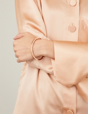 BVLGARI: B.zero1 18ct rose-gold bangle bracelet