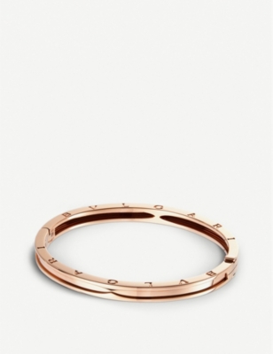 Bvlgari Womens Rose Gold B.zero1 18ct Rose-gold Bangle Bracelet