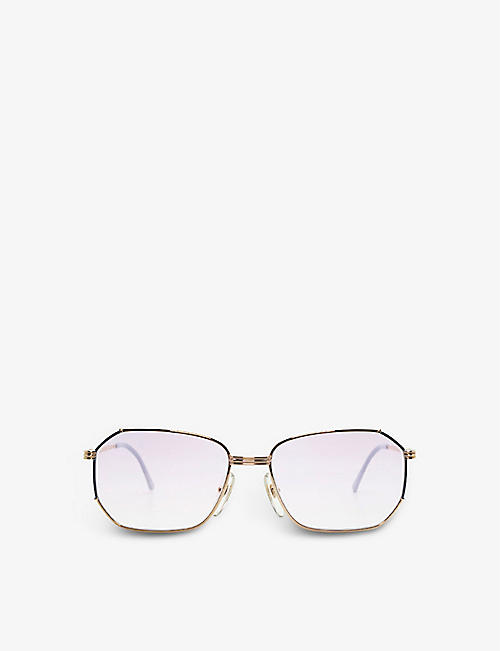 THE VINTAGE TRAP: Pre-Loved Dior 80s square-frame sunglasses