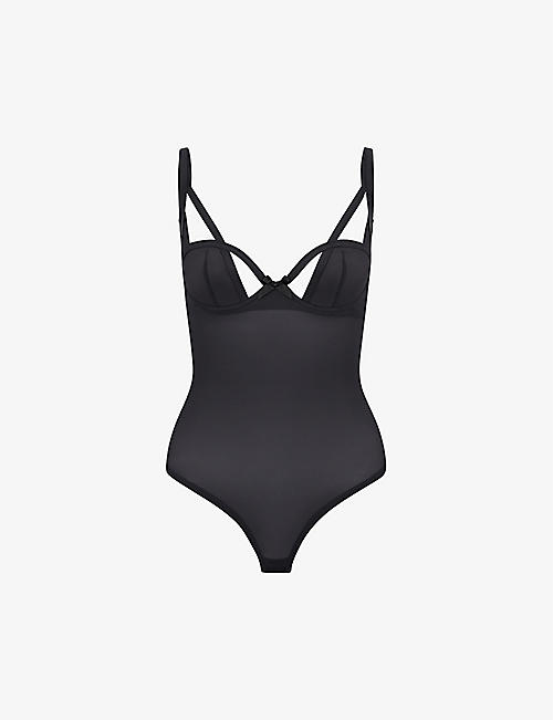 AGENT PROVOCATEUR: Joan stretch-jersey underwired body