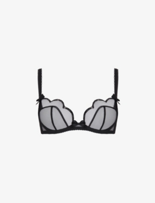 Agent Provocateur Lorna Party Sequinned Mesh Underwired Bra Selfridges Com