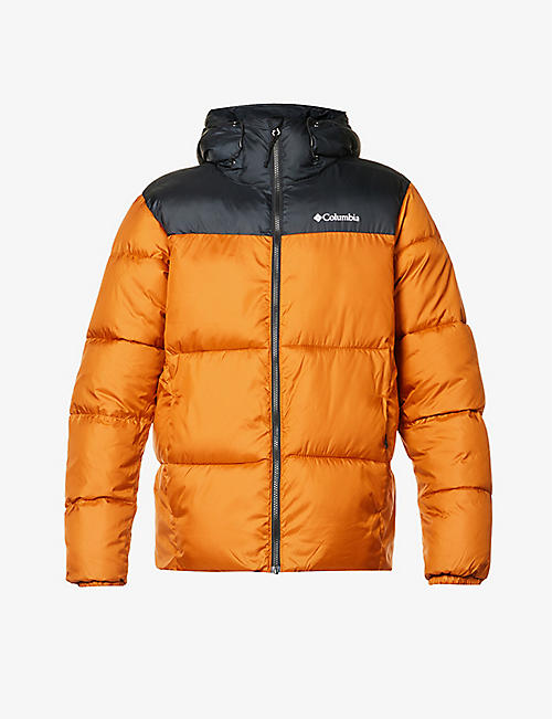 COLUMBIA: Puffect quilted funnel-neck shell hooded jacket