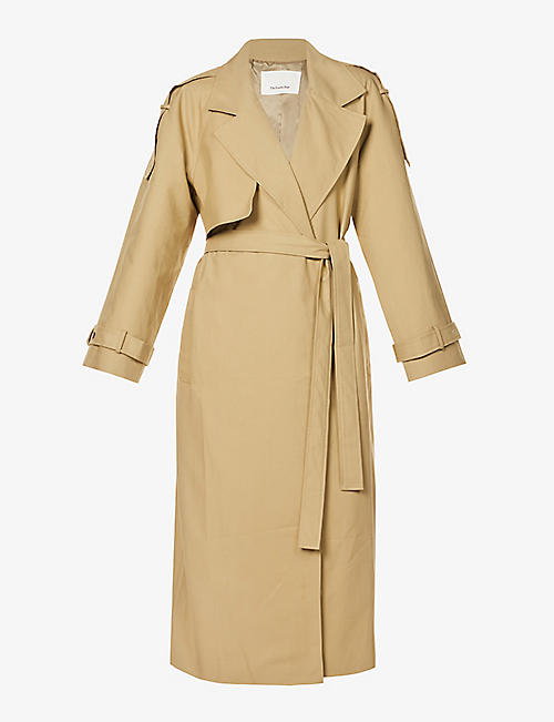 FRANKIE SHOP: Suzanne relaxed-fit cotton-twill trench coat