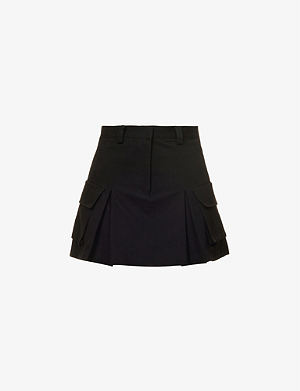 Klaus stretch-wool mini skirt Selfridges & Co Women Clothing Skirts Mini Skirts 
