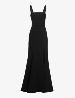 JENNY YOO - Jenner square-neck stretch-woven maxi dress | Selfridges.com