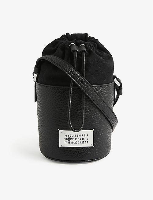 MAISON MARGIELA: 5AC Micro brand-patch grained-leather cross-body bag