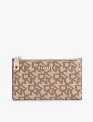 DKNY Monogram print faux leather cardholder Selfridges