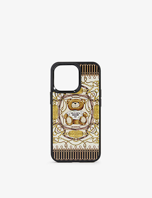 MOSCHINO: Fantasy Teddy graphic-print plastic iPhone 13 Pro case