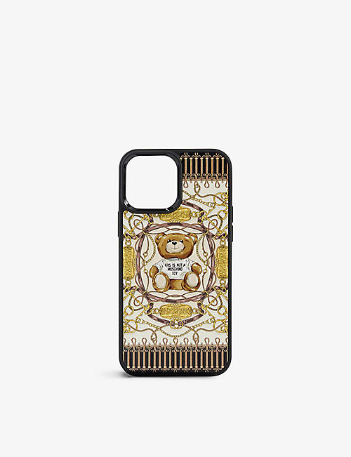 MOSCHINO: Fantasy Teddy graphic-print plastic iPhone 13 Pro Max case