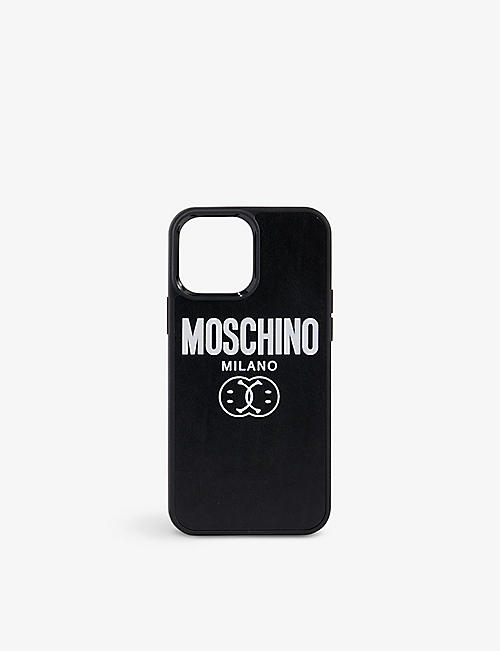 MOSCHINO: Milano logo-print iPhone 13 Pro Max case