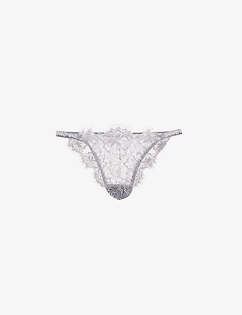 MUSE BY COCO DE MER: Isabella high-rise stretch-woven briefs