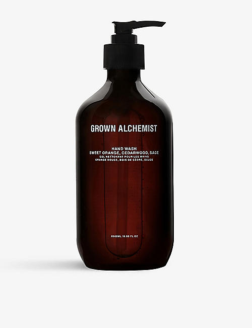 GROWN ALCHEMIST: Orange Oil, Cedarwood and Sage hand wash 500ml