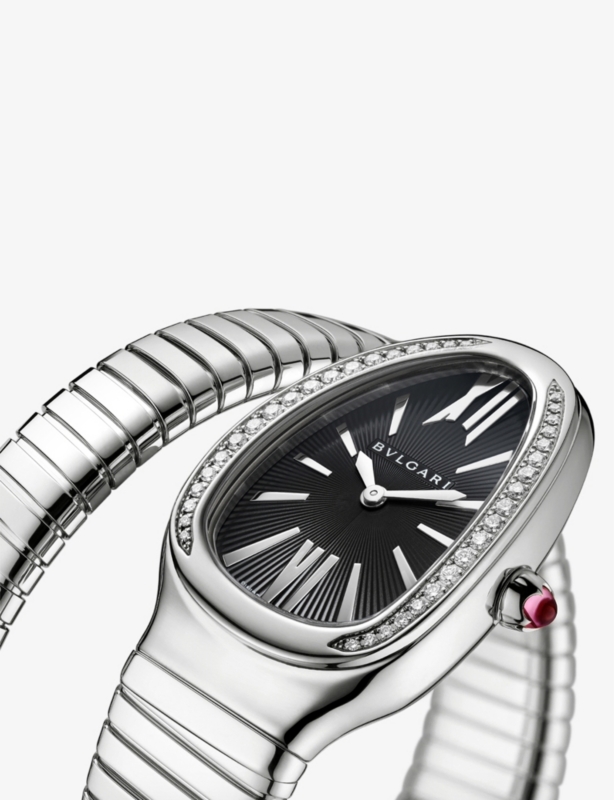 Serpenti Tubogas stainless-steel quartz watch