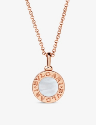 Bvlgari Womens Rose Gold 18ct Rose-gold And Mother-of-pearl Necklace