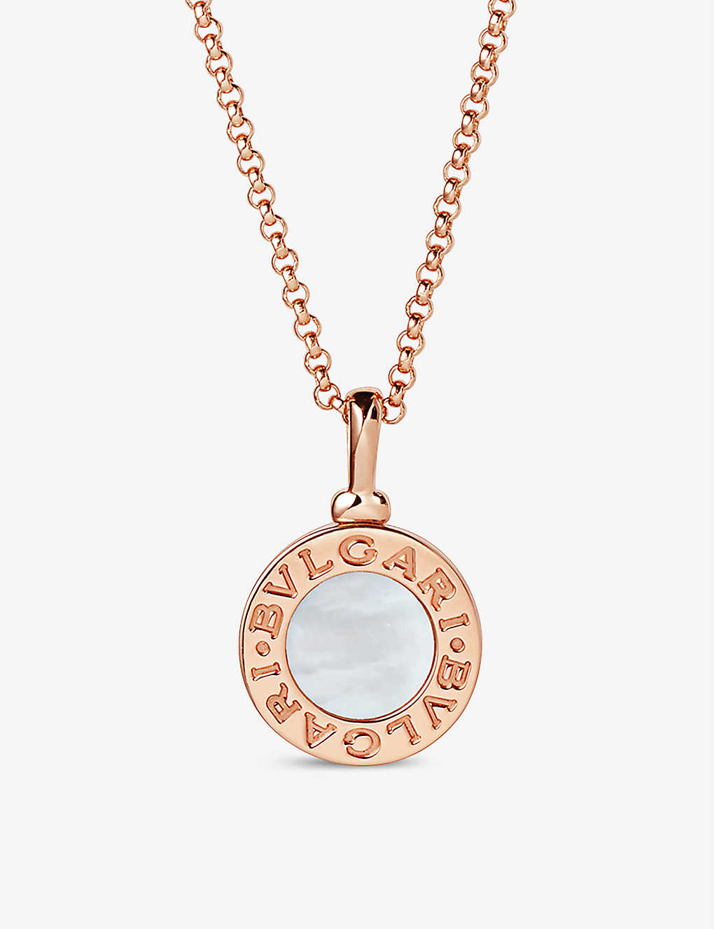 Bvlgari Womens Rose Gold 18ct Rose-gold And Mother-of-pearl Necklace