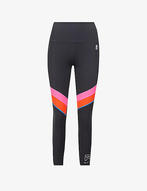 P.E NATION: Rewind panel-detail recycled-nylon blend stretch leggings
