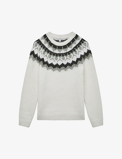REISS: Pip fairisle knitted jumper