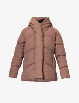 Canada Goose Womens Sephia Marlow Padded Quilted Shell-down Coat In Sephia