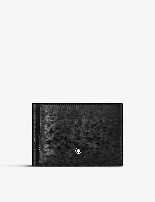 MONTBLANC: Meisterstück 4810 money-clip grained leather wallet