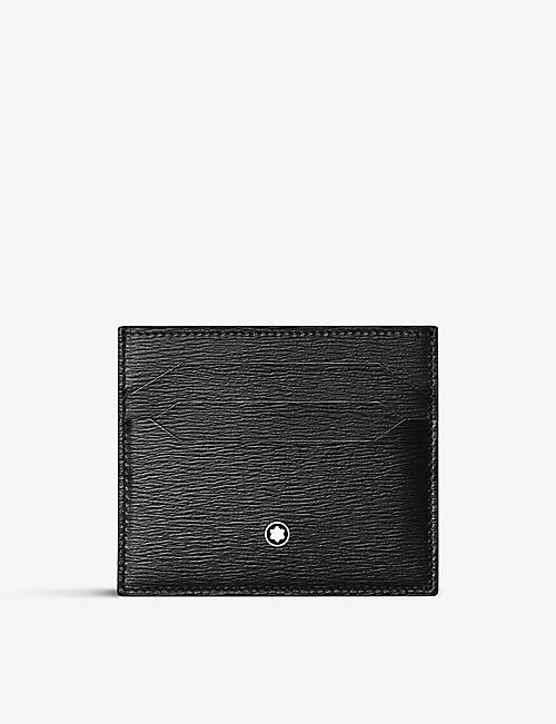 MONTBLANC: Meisterstück 4810 grained leather card holder