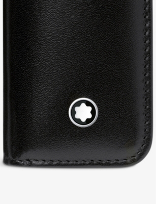 MONTBLANC: Logo-print leather pen pouch