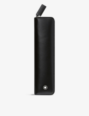MONTBLANC: Logo-print leather pen pouch