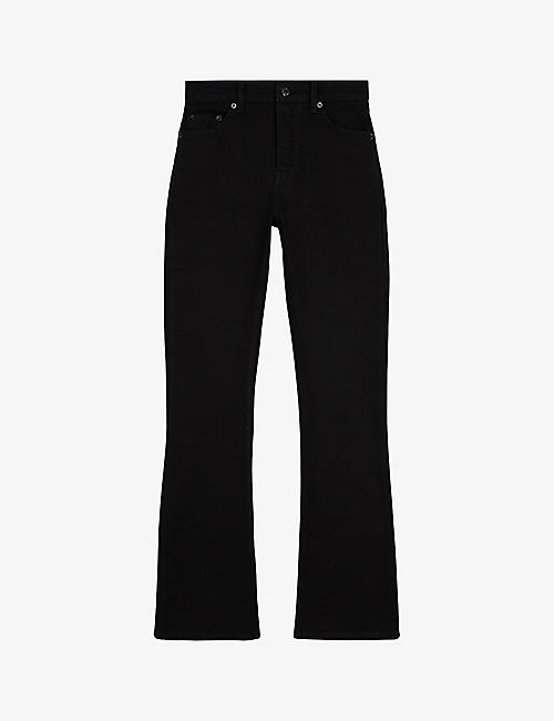 THE KOOPLES: Bootcut high-rise stretch-denim jeans