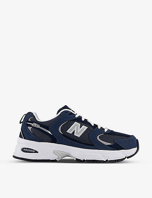 NEW BALANCE: MR530 logo-embossed leather and mesh low-top trainers