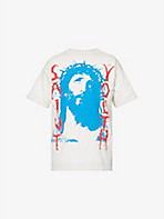 SAINT MXXXXXX: Saint Youth graphic-print boxy-fit cotton-jersey T-shirt