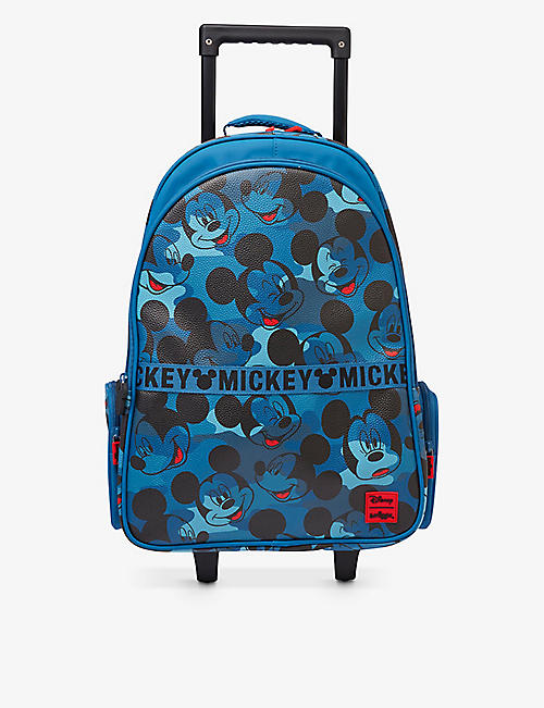 SMIGGLE: Smiggle x Disney Micky Mouse Light Up woven trolley backpack