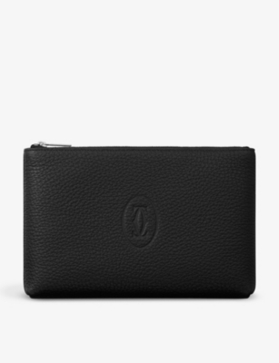 Cartier Womens Black Must De Small Leather Pouch