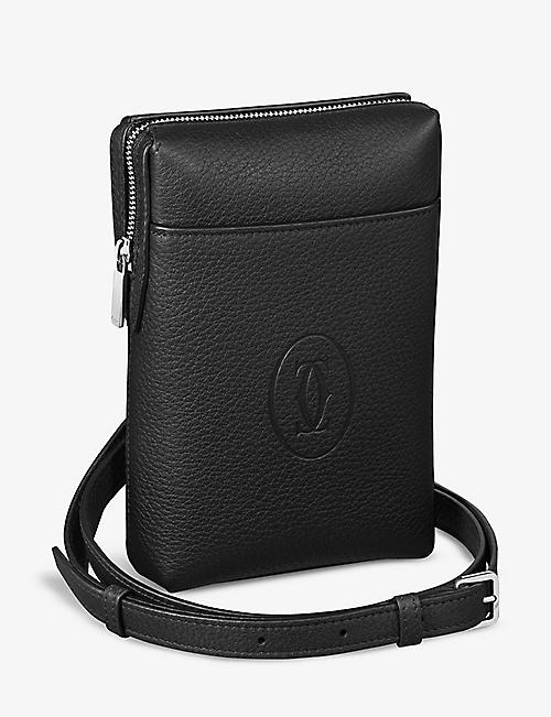 CARTIER: Must de Cartier leather smartphone pouch