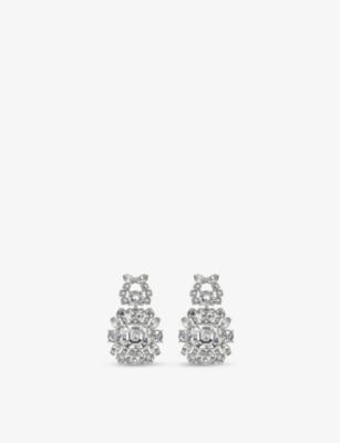 Interlocking G Crystal-Embellished Brass Clip-On Earrings