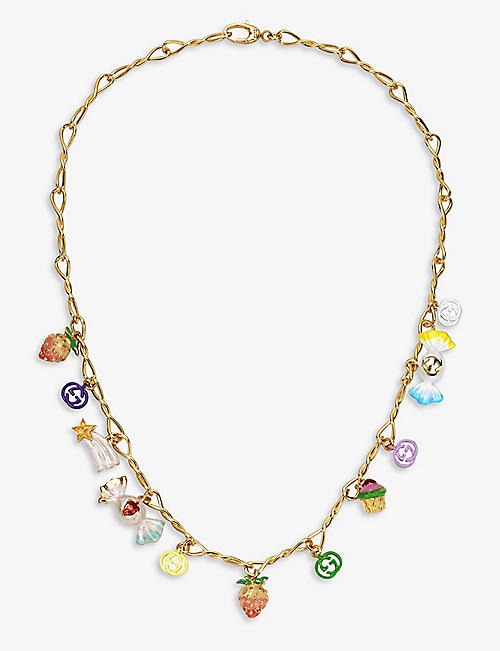 GUCCI: Candy brass necklace