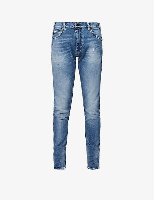 EMPORIO ARMANI: 5 Tasche slim-leg stretch-denim jeans