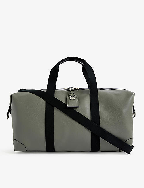 MULBERRY: Clipper medium luggage-tag faux-leather holdall bag